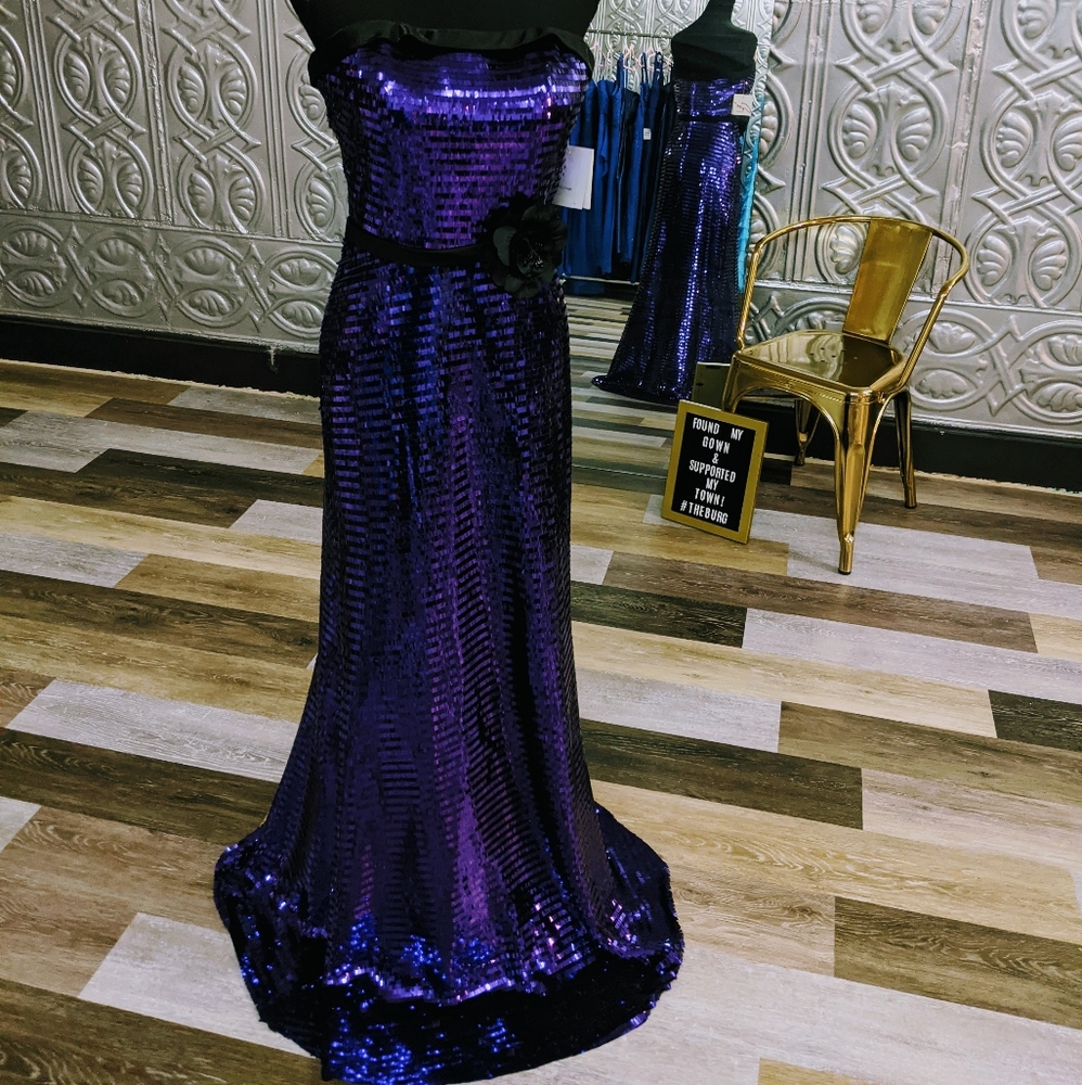 NWT Landa Purple Sequin Dress